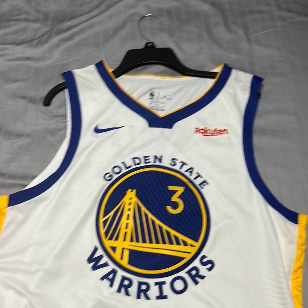 Nike NBA Jordan Poole Authentic Warriors Jersey Size Large
